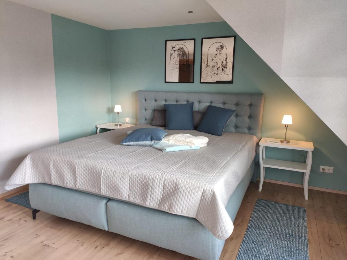 Ferienhaus Blaue Blume Mit 11 Kw Ladestation, Kamin, Terrasse, Eingezaeuntem Garten, Sauna, Wlan, Netflix, 2 Hunde Willkommen! Güntersberge Екстериор снимка
