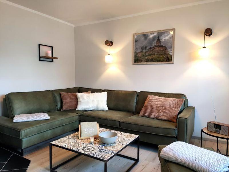 Ferienhaus Blaue Blume Mit 11 Kw Ladestation, Kamin, Terrasse, Eingezaeuntem Garten, Sauna, Wlan, Netflix, 2 Hunde Willkommen! Güntersberge Екстериор снимка